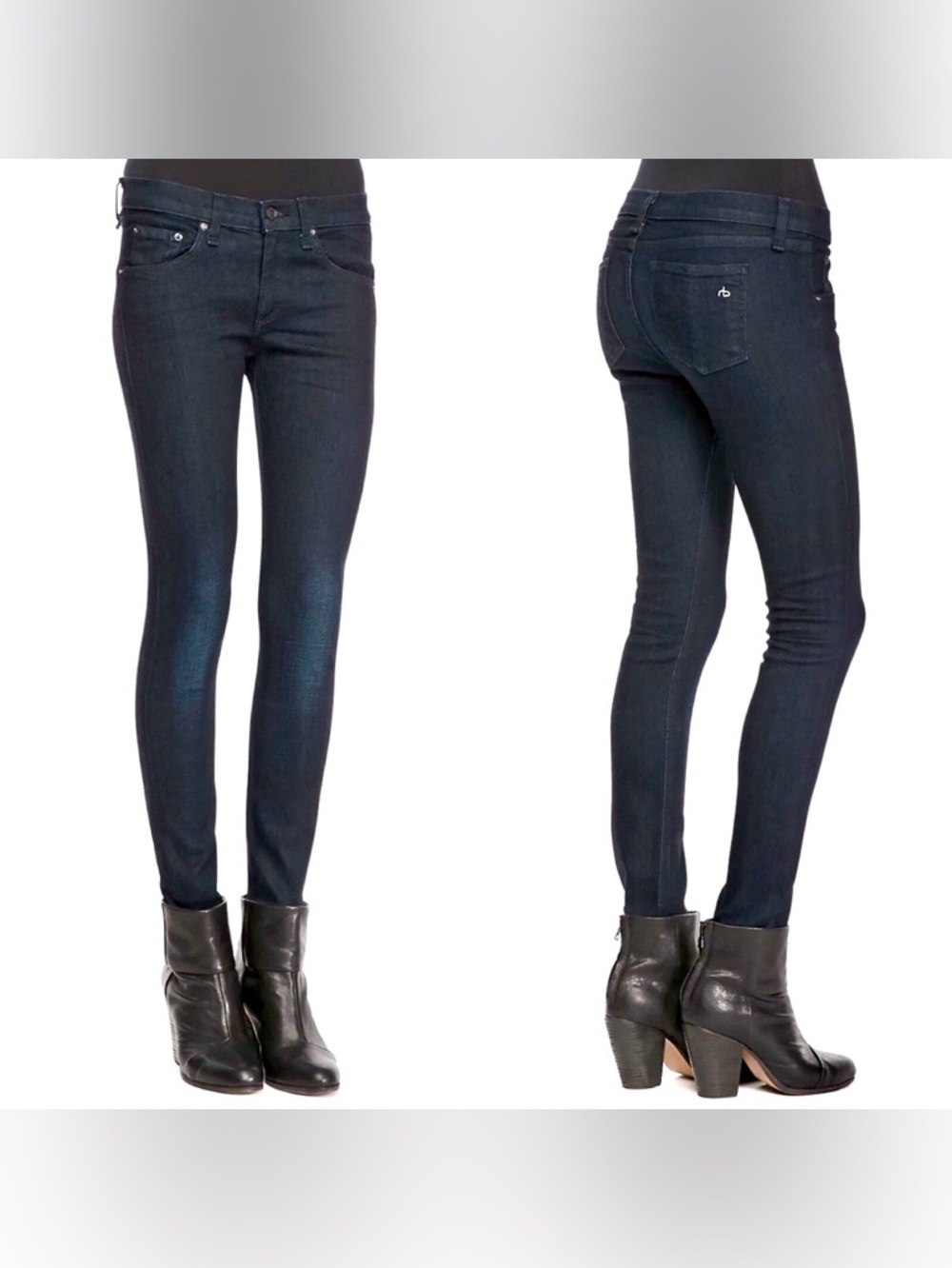 rag & bone Women’s Blue Denim Skinny Jeans